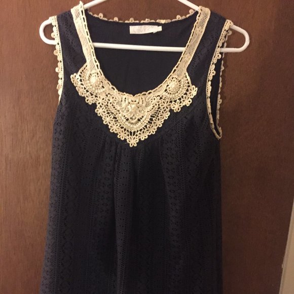 Lace Beaded Dress - Picture 1 of 6